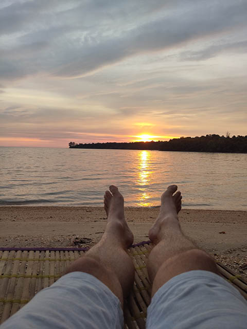 Koh Thmei Zonsondergang